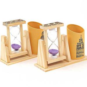 고급 펜꽂이 모래시계 연필꽂이 다용도꽂이