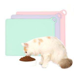 파스텔 애견 식기매트 미끄럼방지매트 강아지 고양이 논슬립매트 (3colors)