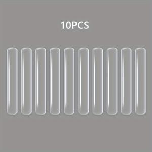 TEMU 10pcs, 명확한 문 충돌 방지 패드, 2.48in * 0.39in 실리콘 씰링 스트립, 가정용 명확한 충돌 방지 실란트 테이프, 투명 음소거 스트립