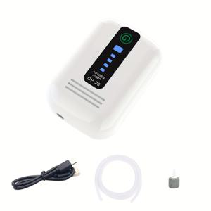 TEMU 통합된 낚시 탱크 에어레이터, 조용한 자동 아쿠아리움 공기 펌프, CO2 분배기, 배터리-전원/USB 듀얼 사용, 리튬 배터리, 수중 애완 동물, 낚시 펌프 및 필터용