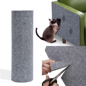TEMU 자체 접착 고양이 스크래치 매트 100cm x 39.37인치 - 내구성 있고 내마모성, 발톱용 교체 패드, 소파, 벽, 계단용 - 쉬운 설치, DIY 업그레이드, 고양이 스크래치 매트, 현대적인 애완동물 액세서리, 견고한 구조