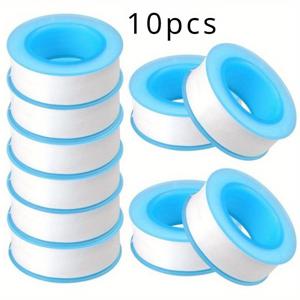 TEMU 10개 PTFE 배관 실란트 테이프 - 샤워 헤드 및 기타 용도에 대한 누수 방지 및 쉬운 적용