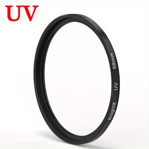 TEMU KnightX UV 필터 렌즈 보호기 - 캐논, 니콘, 소니 카메라용, 수입 광학 유리, 사이즈 49mm-77mm, 고도, 눈, 해변 장면에서 대조 강화