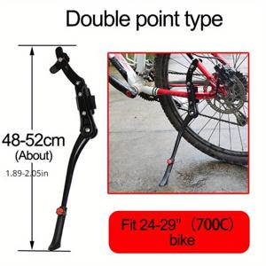 TEMU MTB 도로 자전거 킥 스탠드, 알루미늄 킥스탠드, 24/26/27.5/29/700C 조정 가능한 산악 자전거 지원 측면 후면 주차 랙, 자전거 액세서리