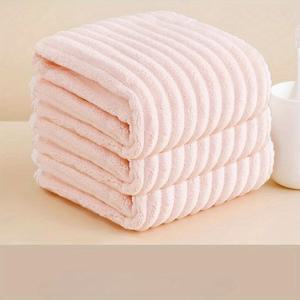 TEMU 3pcs 2025 새로운 홈 타월 두꺼운 부드러운 흡수성 얼굴 세척 천 손 타월 땀 타월 발 타월 필수 타월 모든 사람을위한 필수품, 가정용 필수품