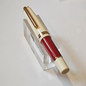 TEMU 클래식한 디자인의 사무실용 스테이션리, 플라스틱 바디와 골든 트림이 있는 미니 쇼트 포켓 필통 펜, 잉크 컨버터가 포함된 한 개의 필기용품입니다.