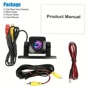 TEMU CHICOUE HD 차량 후방 카메라, 범용 백업 카메라, 선명한 야간 시야, 완벽한 각도, 쉬운 설치, 주차 및 후진 안전성과 편의성 향상, 12V 자동차용 주차 보조 카메라, 픽업트럭, 밴, SUV 및 캠핑카