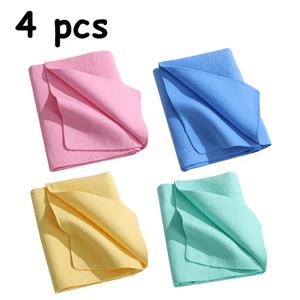 TEMU 2/4pcs 애완동물 목욕 수건, 부드럽고 접착되지 않음, 양면 흡수력 강력한 흡입력, 전문가용, 플라스틱으로 제작, 다기능, 66x43cm/25.98x16.93in, 애완동물 세척용