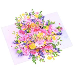 TEMU 1개 3D 꽃 생일 축하 카드, 생생한 꽃 디자인, 개인 맞춤형 휴일 테마 종이 카드 (부모님, 형제자매, 반 친구, 동료, 선생님, 친구 - 모든 경우에 사용 가능)