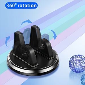 TEMU 360도 회전 가능한 ABS 대시보드 마운트, 미끄럼 방지 휴대폰 홀더, 차량용 GPS 내비게이션 액세서리, 조절 가능한 자동차 폰 스탠드, 차량 전자 액세서리에 적합, 12월에 제공