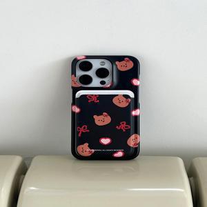 [더나인몰] red ribbon gummy pattern [맥세이프 카드슬롯]