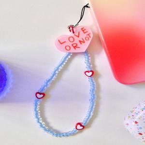 [러브오낫] Pink Love-Sky Beads Strap