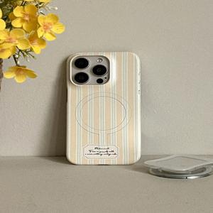 [메이드모먼] pastel stripe 디자인 [맥세이프 하드 폰케이스]