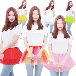 [파티공구]미니망사치마6종 미니 망사 치마 파티 의상 발표회 재롱잔치 발레