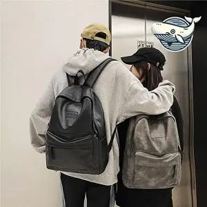 모던 레더 캐주얼 백팩 남녀공용 기본 스타일-WFH70JI