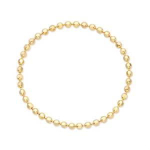 [비앤비골드] 14K/18K 심플 컷팅 팔각볼 열송이 체인실반지0.8mm IRR37420