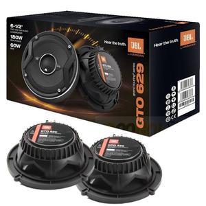 JBL GTO629 6.5인치 그랜드 투어링 시리즈 자동차 오디오 스피커 - 2방향, 360와트 MAX 전원, 공장 크기 교체품에는 아이언 크러쉬 클리닝 천이 포함되어 있습니다.