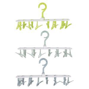 빨래 집게 걸이 12p (색상랜덤)