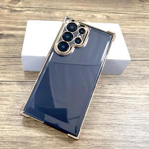 갤럭시 S25 S24 S23 참고 20 울트라 플러스 Note20 S22Ultra A55 A54 S 25 충격 방지 갑옷 커버에 대한 투명 실리콘 케이스