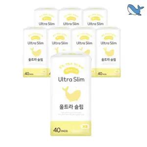 춤추는고래 슬림 팬티라이너 40P X 8팩(320매)