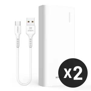 1개+1개 스피디 슬림 핏 10W 보조배터리 20000mAh (+C타입 케이블)