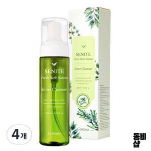 코리아나 여성청결제 세니떼 프레쉬 허브네이처 청결제 200ml 4개