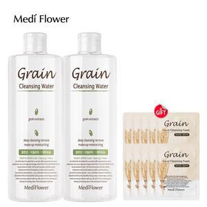 [메디플라워] 곡물 페이셜 클렌징 워터 500ml+곡물 파우치 10매