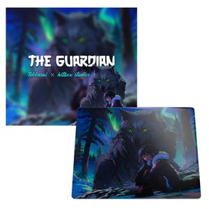 TekkusaI 더 가디언 The Guardian 한정판 게이밍 유리 마우스패드 극슬라이딩