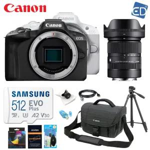 캐논 정품 EOS R50 + 시그마 C 18-50mm F2.8 DC DN 캐논 RF-S + 512GB 패키지 /ED