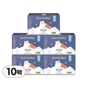 [기타]시크릿데이 순한코튼 슬림핏 오버나이트 10PX10팩