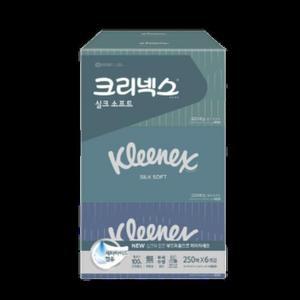 [크리넥스] 실크소프트 미용티슈 250매 6입 TB