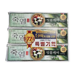 죽염 은강고치약 잇몸케어 100g x 3개입
