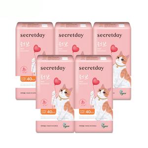시크릿데이 러브플러스 생리대 롱라이너 40P X 5팩