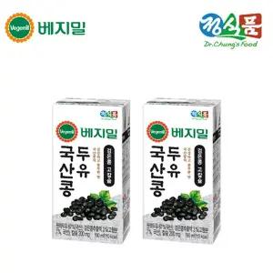 [보리보리/베지밀]베지밀 국산콩 검은콩 고칼슘 두유 190mlx48팩