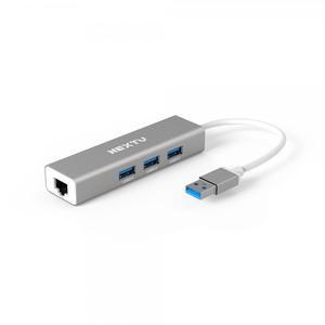 NEXTU USB3.0 3포트 RJ45 기가비트 LAN 멀티허브 (UH404LAN) YS