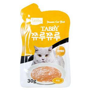 테비 탑퍼 쮸루쮸루 치킨 30gx12개 고양이 파우치 간식 쭈루쭈루