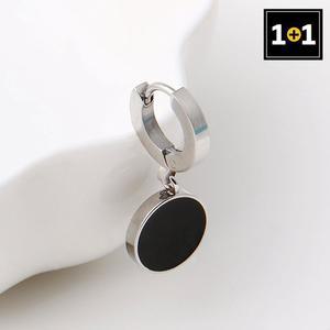 [메리그린][1+1] 써지컬 피어싱 블랙 라운드 링 한쪽판매