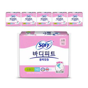 쏘피 바디피트 볼록맞춤 소형 16매, 6개