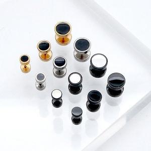 [스마트보이](한 쌍)P1353w써지컬스틸 에폭 양면 원형 바벨 덤벨 기본 피어싱 6mm 8mm 10mm