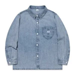 [Lee Kids](센텀시티점)베이직 데님 셔츠 인디고라이트 LK2501SH02IL