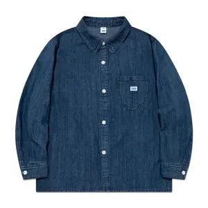 [Lee Kids](센텀시티점)베이직 데님 셔츠 인디고미디움 LK2501SH02IM
