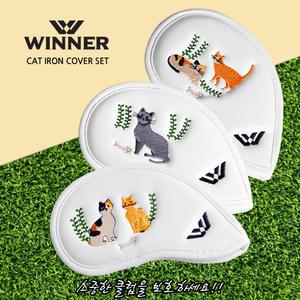 위너 캣 캐릭터 아이언커버(9개/1세트)클럽헤드커버