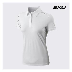 [2XU] 코리아 여성 암 반팔 카라셔츠_XUM5352WHT