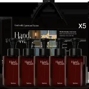 헤트라스 퍼퓸 버블 대용량 핸드워시 515ml 5개 선물세트 인테리어 핸드솝 거품비누