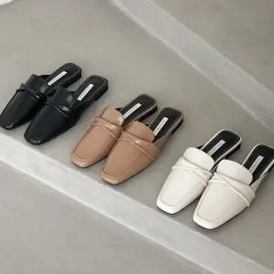 하이힐 가죽 로퍼 여성뮬슬리퍼 여성블로퍼 슬리퍼 (WFHSU4L)
