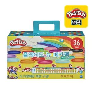 플레이도우 36팩 뉴 메가팩 클레이 점토 (85g 36개입)