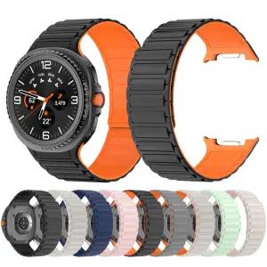 갤럭시워치8 마그네틱 양면 스트랩 갤워치8 클래식 실리콘 스포츠밴드 시계줄 일체형 40mm 44mm 46mm