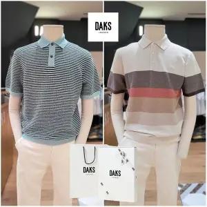 갤러리아 25SS 반소매 반팔 카라 닥스 니트 DLS1SWTS108Y1외