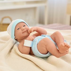 베렝구어 라뉴본 아기놀이 신생아 세트 블루 남자아이 36cm 고무바디