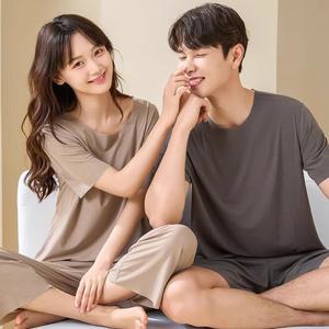 (포워드테크) 남성 여성 파자마 커플 잠옷 냉감소재 쿨링 냉장고 반팔 시원한 상하의세트